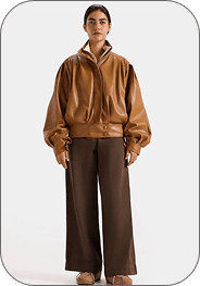 Model wearing the selected outfit after virtual try-on